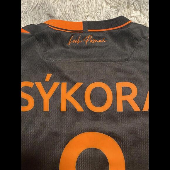 LECH POZNAŃ 21/22 3rd kit Match Worn/Issue Jersey SYKORA #8 Europa League Poland - Picture 8 of 8